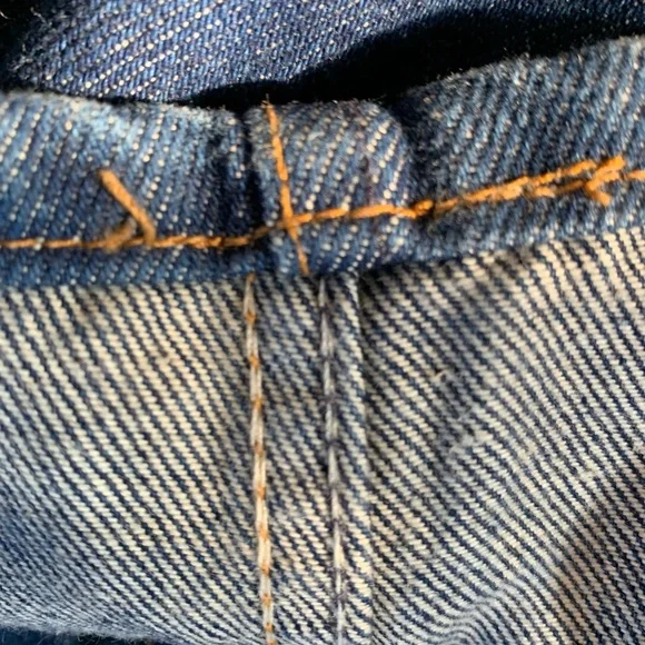 Vintage Levi’s 505 USA Made Straight Leg Dark Wash Jeans 34x32 - Picture 7 of 14